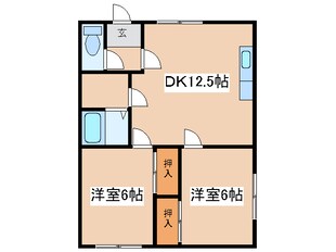 クリスタルハイツの物件間取画像